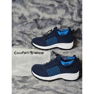 NWT ComfortWear Ortho Step Blue Knit Slip On Sneakers Women Size 9
5/ EU 41.5